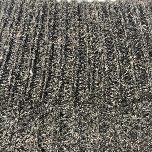 LL Bean Vintage Wool Alpaca Ribbed Thick Knit Zipper Cardigan Jacket Sweater XL - Picture 12 of 17